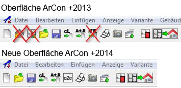ArCon +2014 Oberfl�che